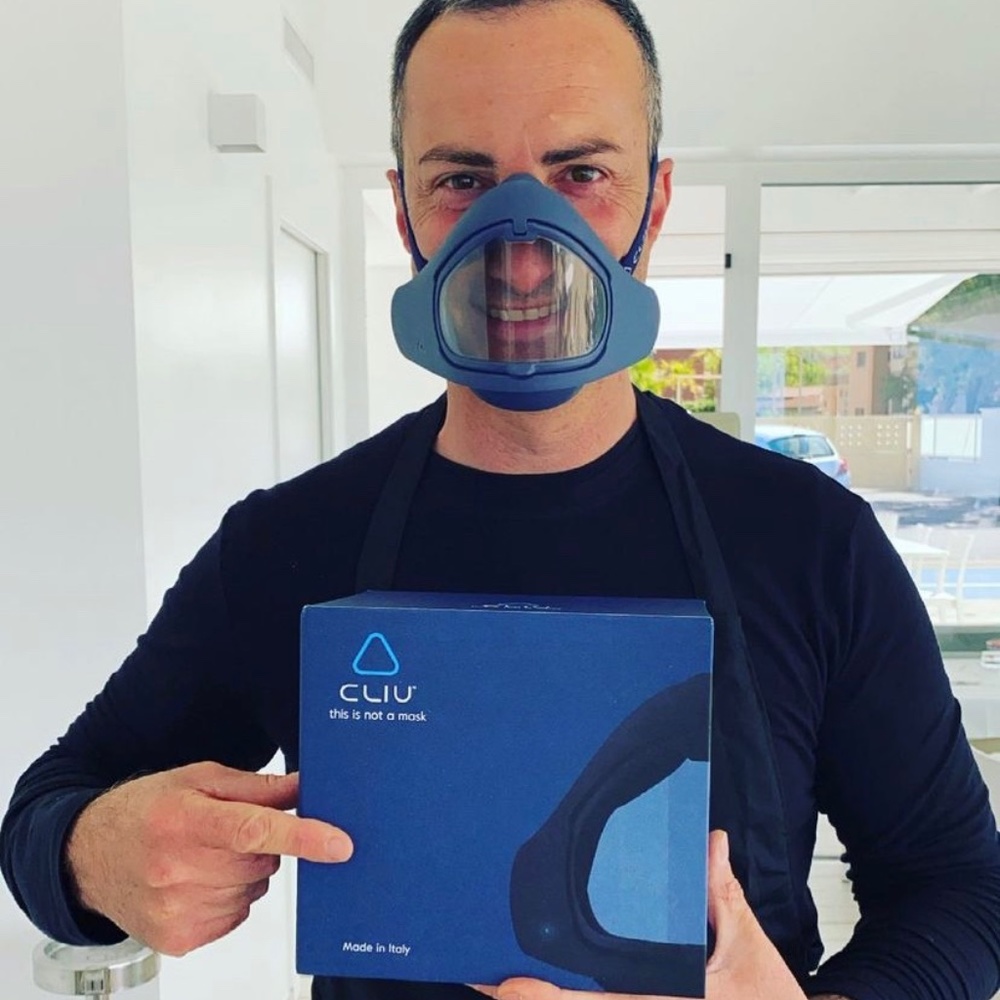 Mask CLIU LIMITED EDITION,  BLUE, MEDICAL USE, NEW, standard cliu, sustainable.